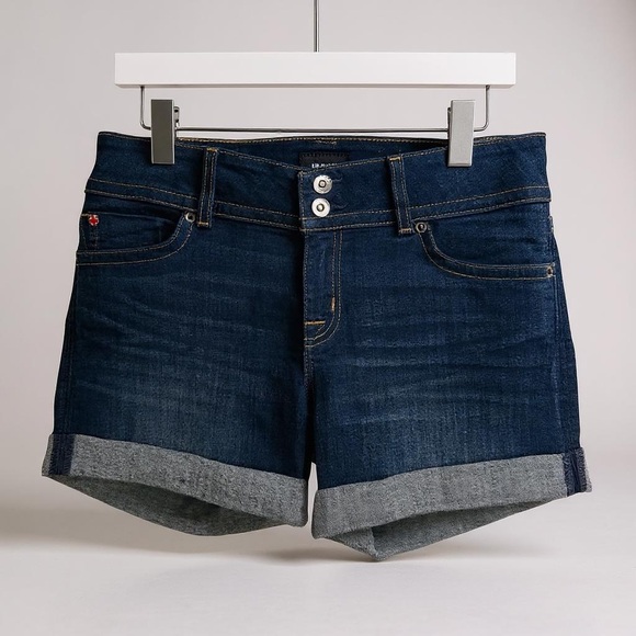 Hudson Ruby Mid Thigh Shorts Dark Wash - Size 29